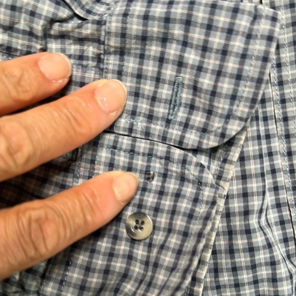 Timberland Blue Checkered Button Down Shirt - Picture 8 of 12